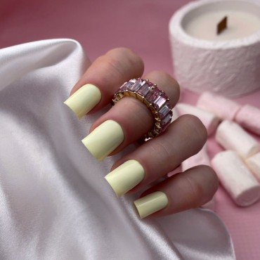 Marshmallow Mousse 03 DE LA RO, esmalte semipermanente amarillo mantequilla pastel, 12 ml