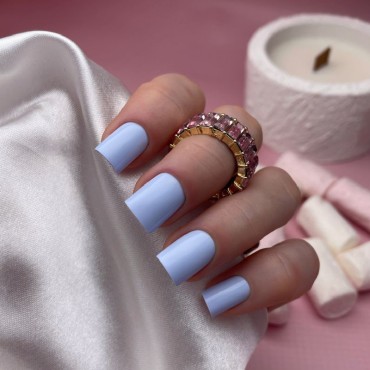 Marshmallow Mousse 05 DE LA RO, esmalte semipermanente azul cielo pastel, 12 ml