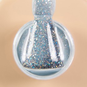 Pro Base Shine 01 DARK, base decorativa, azul claro con purpurina, 15 ml