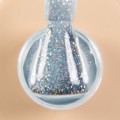 Pro Base Shine 01 DARK, base decorativa, azul claro con purpurina, 15 ml