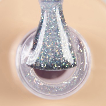 Pro Base Shine 03 DARK, base decorativa, rosa claro con purpurina, 15 ml