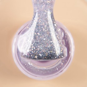 Pro Base Shine 04 DARK, base decorativa, rosa con purpurina, 15 ml