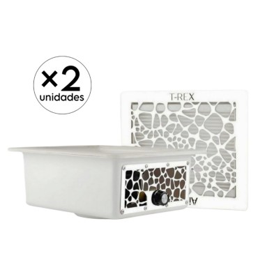 PACK Salón - 2 Aspiradores Integrables T-REX con rejilla blanca 65W AIR MAX