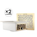 PACK Salón - 2 Aspiradores Integrables T-REX con rejilla dorada 65W AIR MAX