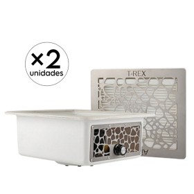 PACK Salón - 2 Aspiradores Integrables T-REX con rejilla plateada 65W AIR MAX