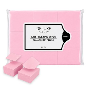 Toallitas densas sin pelusa 6x4, rosa, 1.000 uds (0,48€/100 uds)