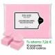 PACK AHORRO -10 paquetes de Toallitas densas sin pelusa 6x4, rosa, 10.000 uds (0,41€/100 uds)