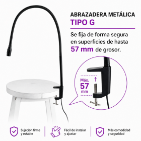 LED/UV Lámpara 10W con pedal para uñas y pestañas