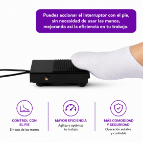 LED/UV Lámpara 10W con pedal para uñas y pestañas