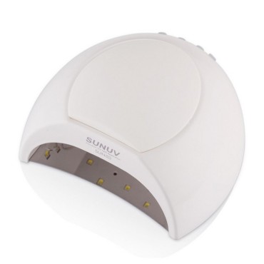 LED/UV Lámpara Sun 2C Original, 48 W, Blanco con almohadillas de goma