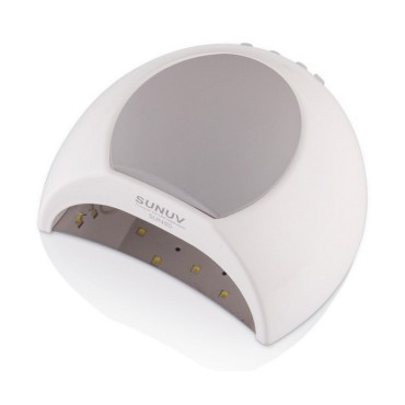 LED/UV Lámpara Sun 2C Original, 48 W, Blanco con almohadillas de goma