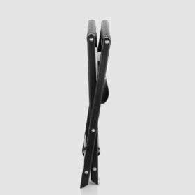 Soporte plegable para bolsos Air Max de terciopelo beige con patas negras