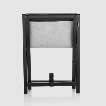 Soporte plegable para bolsos Air Max de terciopelo beige con patas negras