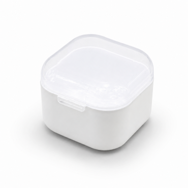 Contenedor plástico para desinfección y esterilización de fresas 150 ml, blanco