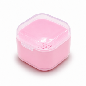 Contenedor plástico para desinfección y esterilización de fresas 150 ml, rosa