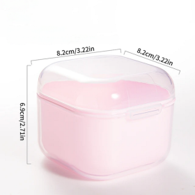 Contenedor plástico para desinfección y esterilización de fresas 150 ml, rosa