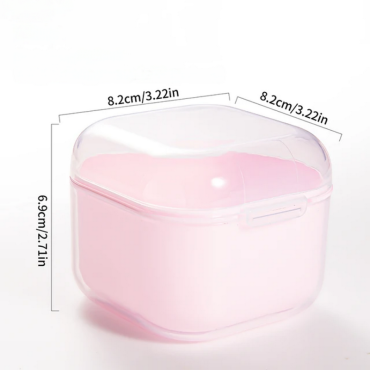 Contenedor plástico para desinfección y esterilización de fresas 150 ml, rosa