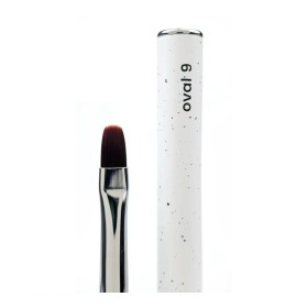 NAILSOFTHEDAY Professional Brush Oval, pincel ovalado para gel de pelo sintético, 9 mm