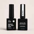 KIT NAILSOFTHEDAY Base natural Let’s Amsterdam - blanco leche + 1 Top Opal 02 - blanco leche con micro brillo opal