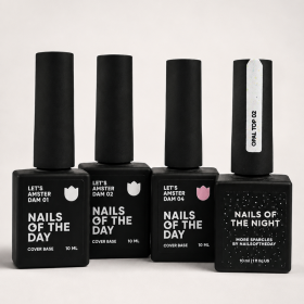 KIT NAILSOFTHEDAY 3 Bases naturales Let’s Amsterdam + 1 Top Opal 02