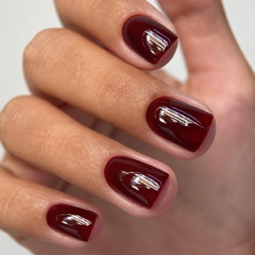 Esmalte Permanente Dark 191, Rojo borgoña, 6 ml
