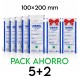 PACK AHORRO - 7 paquetes de Bolsas de esterilización Dezik 100x200 mm autosellantes, transparente, 700 uds (0,10 €/ud)