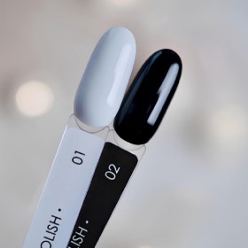Gel Polish 001 DARK, esmalte semipermanente blanco, 6 ml