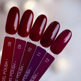 Gel Polish 009 DARK, esmalte semipermanente granate, 6 ml