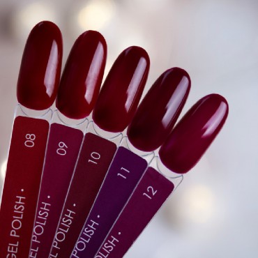 Gel Polish 009 DARK, esmalte semipermanente granate, 6 ml