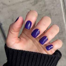 Gel Polish 019 DARK, esmalte semipermanente azul violáceo oscuro, 6 ml