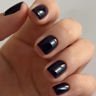 Gel Polish 021 DARK, esmalte semipermanente violeta muy oscuro, 6 ml