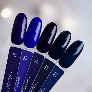 Gel Polish 021 DARK, esmalte semipermanente violeta muy oscuro, 6 ml