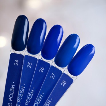 Gel Polish 027 DARK, esmalte semipermanente azul intenso, 10 ml