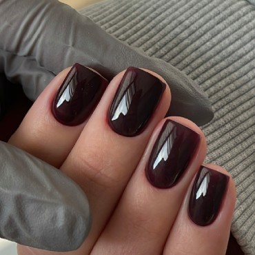 Gel Polish 031 DARK, esmalte semipermanente marrón berenjena oscuro, 6 ml