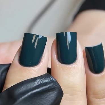 Gel Polish 033 DARK, esmalte semipermanente verde petróleo oscuro, 6 ml