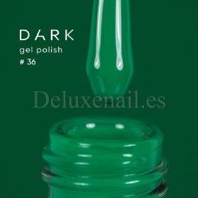 Gel Polish 036 DARK, esmalte semipermanente verde esmeralda, 6 ml