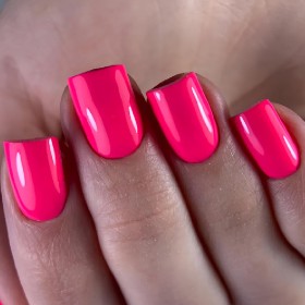 Gel Polish 049 DARK, esmalte semipermanente rosa neón intenso, 6 ml