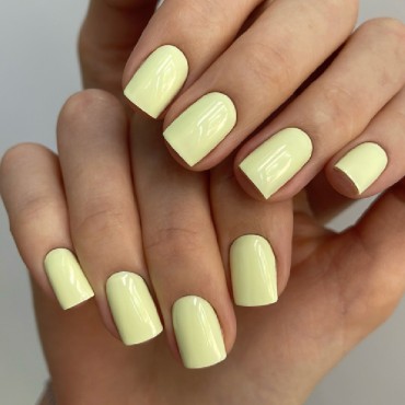 Gel Polish 076 DARK, esmalte semipermanente amarillo lima, 6 ml