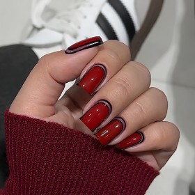 Gel Polish 085 DARK, esmalte semipermanente rojo frambuesa, 6 ml