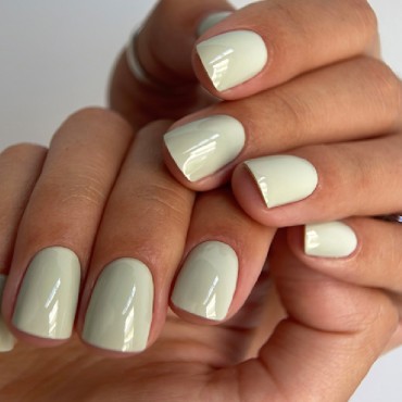 Gel Polish 095 DARK, esmalte semipermanente gris verdoso claro, 10 ml
