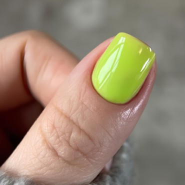 Gel Polish 100 DARK, esmalte semipermanente verde lima neón, 6 ml