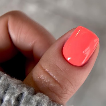 Gel Polish 104 DARK, esmalte semipermanente melocotón neón, 6 ml