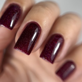 Gel Polish 122 DARK, esmalte semipermanente burdeos con microbrillo, 6 ml