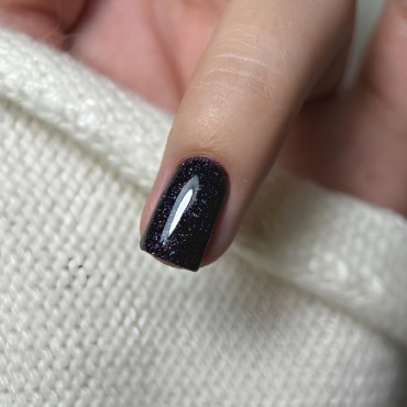 Gel Polish 123 DARK, esmalte semipermanente ciruela con microbrillo, 6 ml