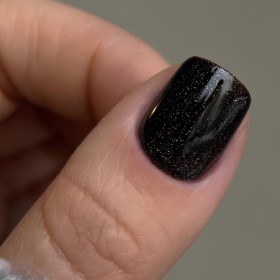 Gel Polish 126 DARK, esmalte semipermanente marrón oscuro con microbrillo, 6 ml