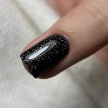 Gel Polish 127 DARK, esmalte semipermanente marrón oscuro con microbrillo, 6 ml