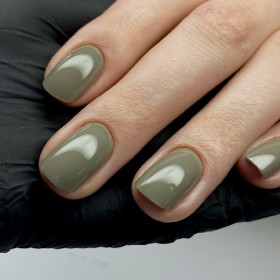 Gel Polish 133 DARK, esmalte semipermanente gris oliva, 10 ml