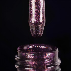 Gel Polish 131 DARK, esmalte semipermanente berenjena con microbrillo, 6 ml