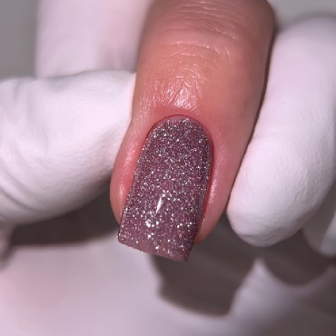 Gel Polish Flash 04 DARK, esmalte reflectante rosa, 10 ml