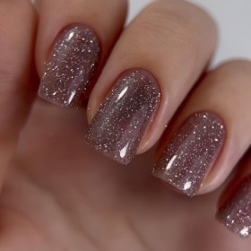 Gel Polish Flash 05 DARK, esmalte reflectante beige rosado, 10 ml